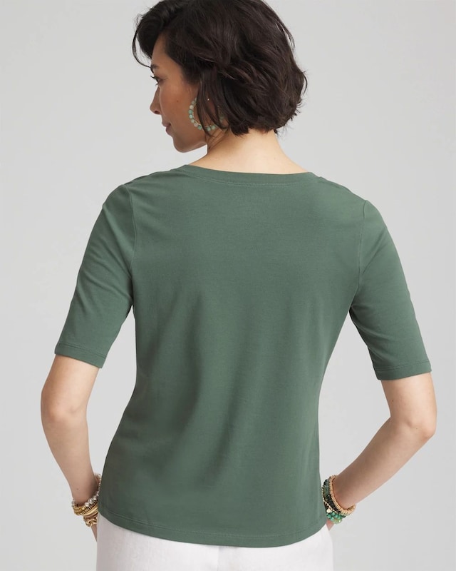 Elbow-Sleeve Perfect Tee - image 3